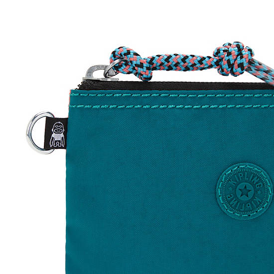 Kipling Casual Pouch Small Case Bags Duo Teal Coral | CA 2058ZU